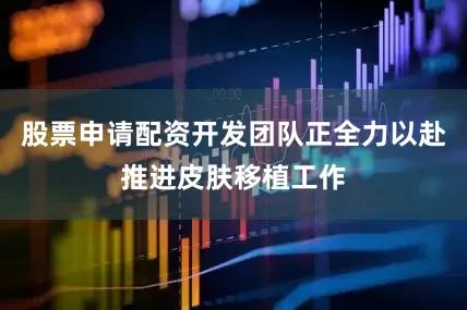 股票申请配资开发团队正全力以赴推进皮肤移植工作